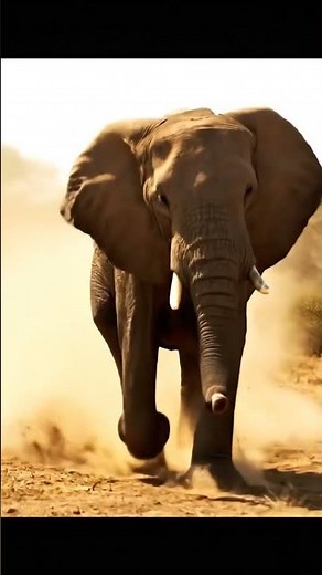 Thirsty Elephant | Giant Elephant Run | African Elephant
