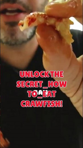 How To Eat Crawfish | a local showed us how #shorts