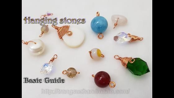 Some simple ways of hanging stones with common stone shapes and sizes ( have hole )| Basic Guide 518