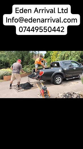 Tarmac patch repair. #driveways #tarmac | Eden Arrival LTD