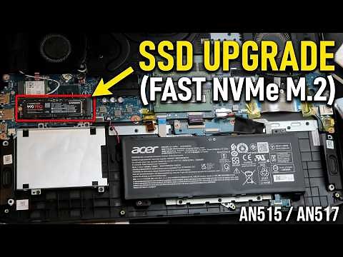 💻 Acer Nitro 5 SSD Upgrade Guide - NVMe M.2 Installation AN515 / AN517 🛠️