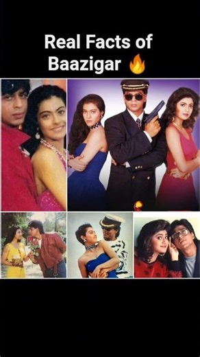 Story Of Baazigar 🔥#shahrukhan #bollywood #kajol #baazigar