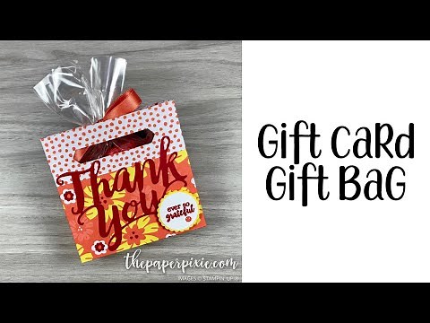 Gift Card Gift Bag Tutorial