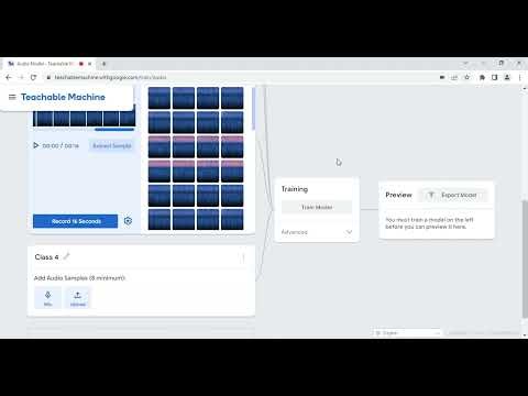 TEACHABLE MACHINE- AUDIO PROJECT