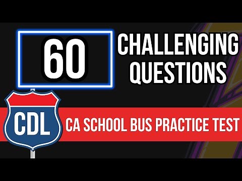 California CDL School Bus Practice Test 2026 (Commercial Driver's License Endorsement Written Exam)