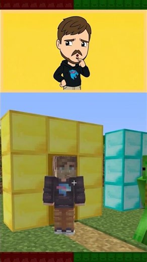 Choose the RIGHT DOOR! MrBeast & Girls 😱 - Maizen Minecraft Animation #shorts