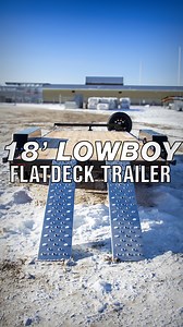 Southland Trailers LBAT52-18 Flatdeck Trailer • Tandem 5,200 lb. Lippert Spring Axles • Electric Self Adjusting Brakes • 5,000 lb. Top-Wind Bolted Jack • 21,000 lb. Demco Adjustable Coupler • Galvanized Steel Slide In Ramps • Bolted Drop Leg Jacks • High Tensile Steel I-Beam Crossmembers • HD Fir Plank Deck • HSS Structural Tubing Frame See your dealer today or our website for more information. https://southlandtrailers.com/listings/low-boy-tandem-axle-equipment-trailer/ | Southland Trailers