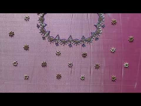 Maggam work Parrot design //New Aari work blouse design//Hand embroidery tutorials