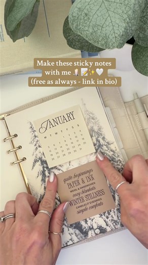 Free Sticky Note Printables for January Planning
