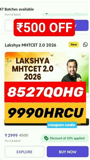 Physics Wallah Coupon Code for ₹500 OFF | PW Coupon Code 2026 for All Batch #pw #shorts #ytshorts