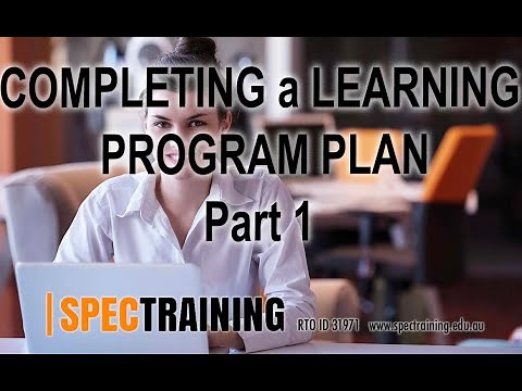 How to completing a learning program for the TAE40116 Certificate IV in training and assessment