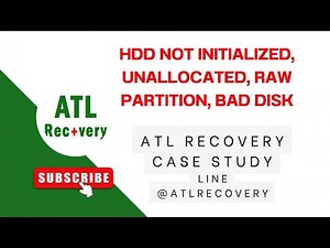 HDD Not Initialized, Unallocated, RAW Partition, BAD Disk กู้ข้อมูลได้ 100%