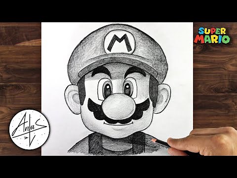How To Draw Super Mario | Sketch Step By Step Tutorial