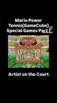 Felt like playing special games in mario power tennis. #mario #mariotennis #gaming #gamecube #shorts