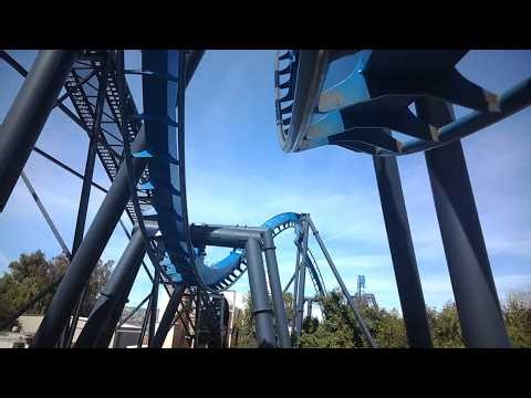 Batman The Ride - Six Flags Magic Mountain - Front Row (4K HD POV) - February 2026
