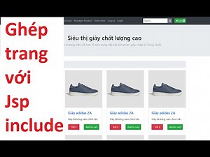 Lập trình JSP Servlet - Ghép thành phần trang JSP lại với nhau - sử dụng Include