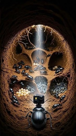 POV: Inside a Darkling Beetle Colony 🪲 | Hidden Underground World