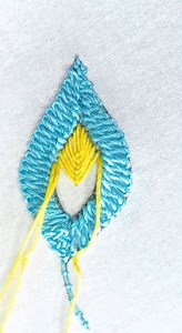 Exclusive Leaf Embroidery Design for Beginners | Stitching Garden