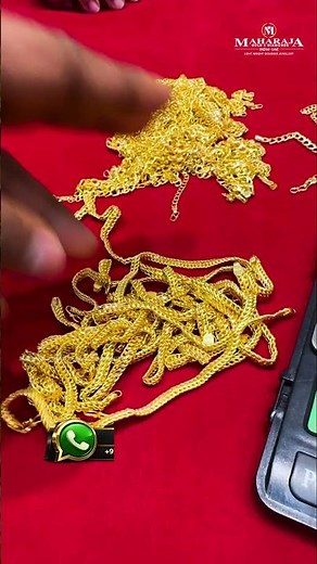 1gram Chain Collection ✨Maharaja Gold & Diamonds #916 #gold #diamond #lightweight
