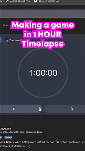 Making a Game in 1 Hour - Timelapse #unity2d #gamedev