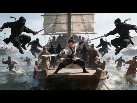 100 assassins besiege ship. Critical moment, ordinary youth reveals high kungfu, counters with sword