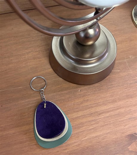 Genuine Leather Key Ring - Etsy