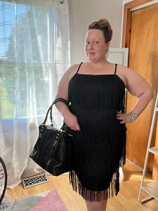 Watch Fringe Sleeveless Bodycon Mini Club Dress on Amazon Live