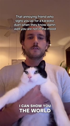 Brandon Borror-Chappell on Instagram: "Can’t stand this type of person. I would never associate with anyone like this. #karaoke #singing #catstagram #petsofinstagram #catsofinstagram #disney"