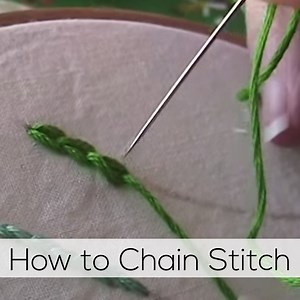 How to Chainstitch – embroidery video - Shiny Happy World
