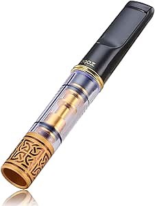 ZOBO Cigarette Filter Holder with Carriage Container Microporous Multi-Filtering to Reduce Tar and Smoke Stains Portable Reusable Food Grade Plastic, Suitable for Regular and King Size Cigarettes