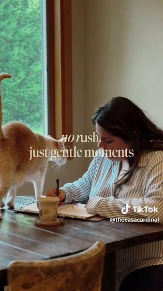 Moving gently through the morning — a reminder that slow is sacred. . #slowliving #fallmorning #cozy #viral #romanticizeyourlife