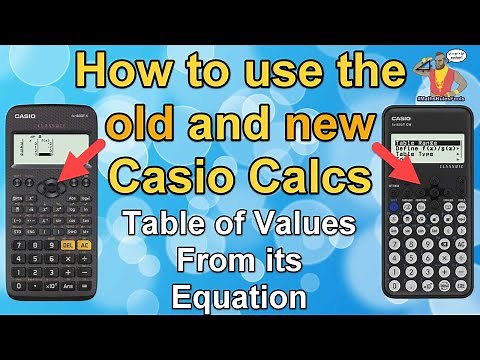 Table of Values from equation on a Casio Calculator | FX-83GT X / FX-83GT CW / FX-85GT X CW (wide)