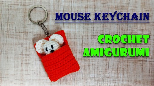 Crochet Keychain Amigurumi | Crochet Mouse Keychain Tutorial
