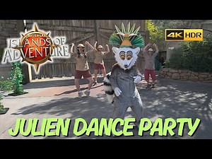 King Julien Dance Party at Islands of Adventure Orlando