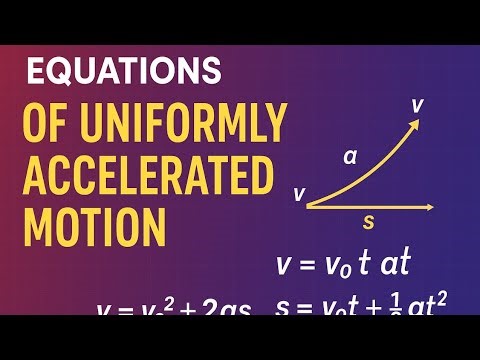 Equation of uniformly accelerated motion with examples and assignment #equationofmotion