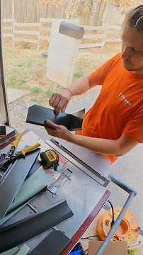 How to make a splash guard to install on new seamless rain gutters.