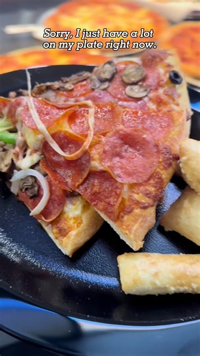 I have a lot on my plate right now... and I'm not even mad about it. 🤷🍕 Have you tried out your nearest Pizza Factory Lunch Buffet? | Pizza Factory, Inc.