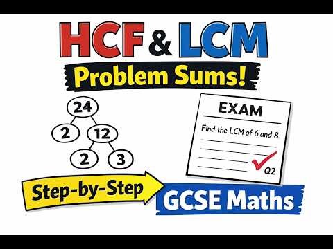 GCSE Maths:HCF and LCM (UK Foundation & Higher)@Mathswithsarabjit