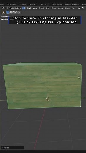 Stop Texture Stretching in Blender 1 Click Fix English Explanation