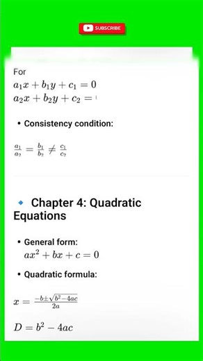 10th class formula all chapter wise #mathematics #shorttrick #viral #reels
