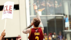 Cavaliers Championship Parade - Machine Gun Kelly performs #TillIDie On HUGE Parade Float   Releases New Cavs Anthem Song [VIDEO
