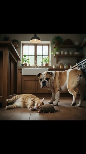 Bulldog's Epic Revenge Prank on Cat