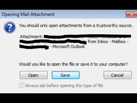 Opening Mail Attachment You Should Only Open Attachments From A Trustworthy Source
