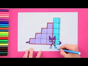How to draw Number 15 (Numberblocks)