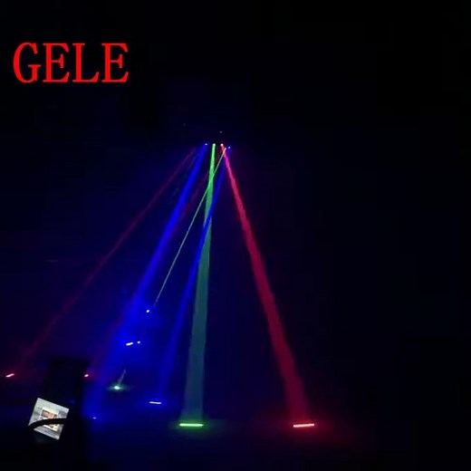 9 Eyes Spider Laser DJ Lighting Equipment Full color GELE
