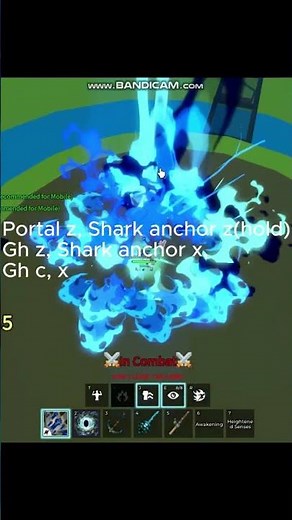 Shark anchor combo #roblox #bloxfurit