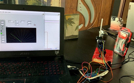 LabVIEW超声波测距