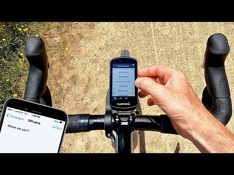 Sending Text Responses Directly from your Garmin EDGE or Garmin Watch