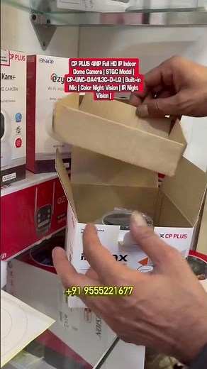 CP PLUS 4MP Full HD IP Indoor Dome Camera | STQC Model | CP-UNC-DA41L3C-D-LQ #cpplus #ipcamera