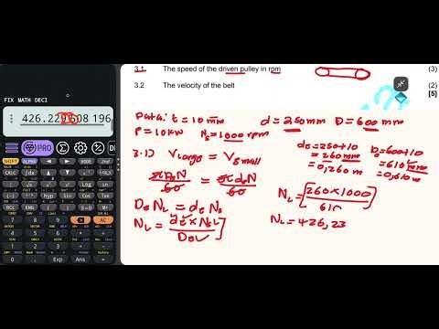 Mechanotechnics N4 Drive Belt | July Exam Past Paper | Full Step-by-Step Tutorial | Mr fluidmechanic